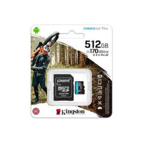 Memoria MicroSD/SD 512GB. Kingston Class10