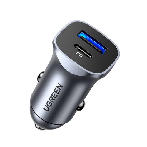 Adaptador cigarrera a USB Tipo C/USB-A UGreen 30780 24W