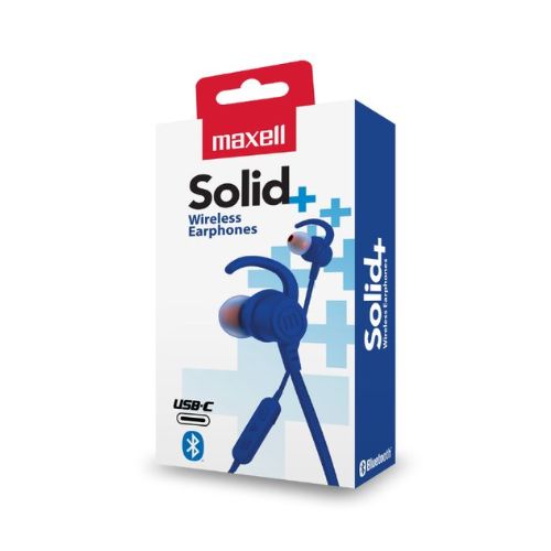 Handsfree Bluetooth Maxell Solid Earphones EB-BT100