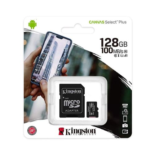 Memoria MicroSD/SD 128Gb. Kingston Class10