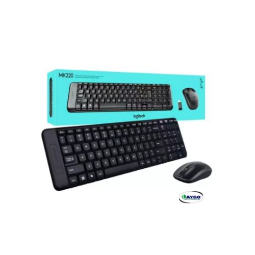 Teclado y mouse wireless USB Logitech MK220
