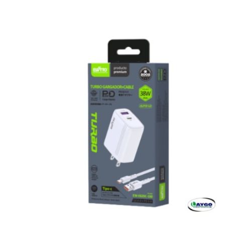 Transformador p/celular 38W tipo C ewtto EW-E610C-100