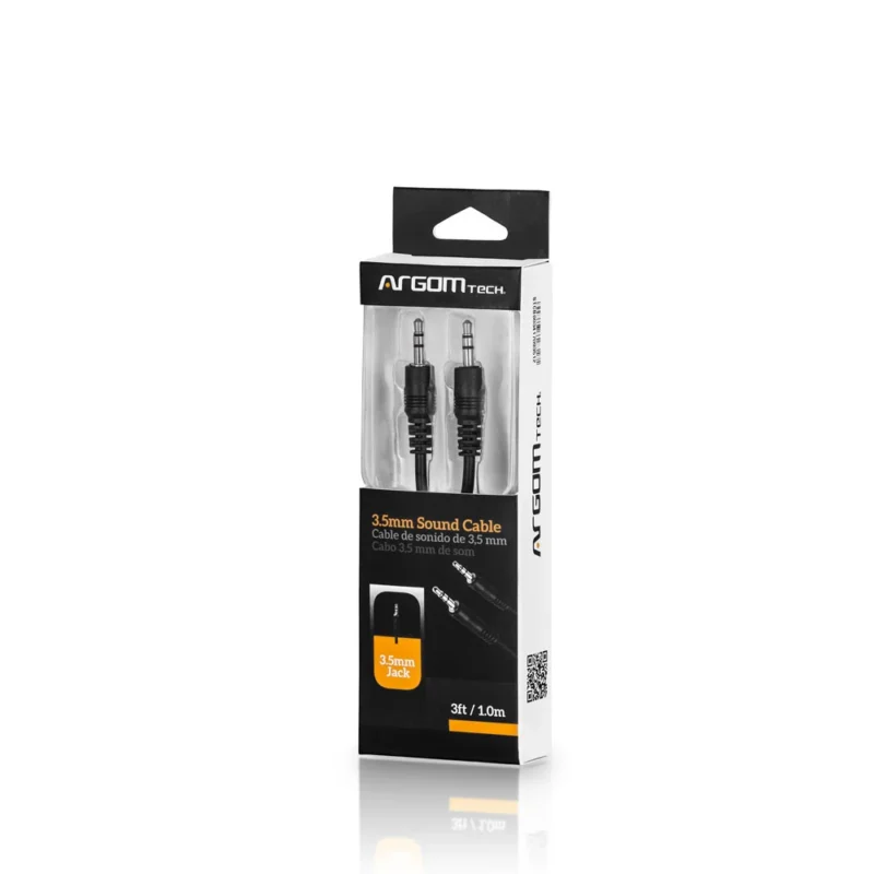 CABLE DE AUDIO 3.5MM A 3.5MM 1M. ARGOM CB-0035