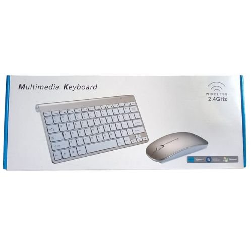 Teclado y mouse Wireless RUIJIN-24166 Gris