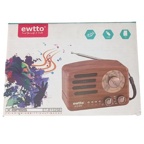 MP3 BLUETOOTH EWTTO ET-R1525B MINI RADIO FM