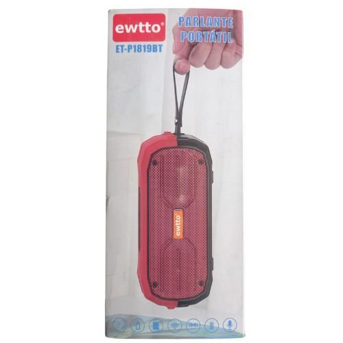 Bluetooth ewtto ET-P1819BT 5W x 2, lector micro SD y USB, Radio FM, micrófono con función de manos libres.