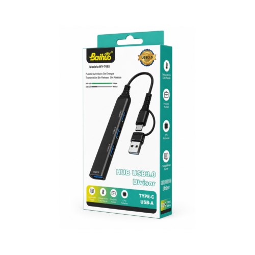 Model_MY-7692 Hub 4 puertos USB MY-7692 Tipo C
