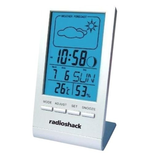 RELOJ CON DESPERTADOR Y CLIMA DE INTERIOR RADIO SHACK